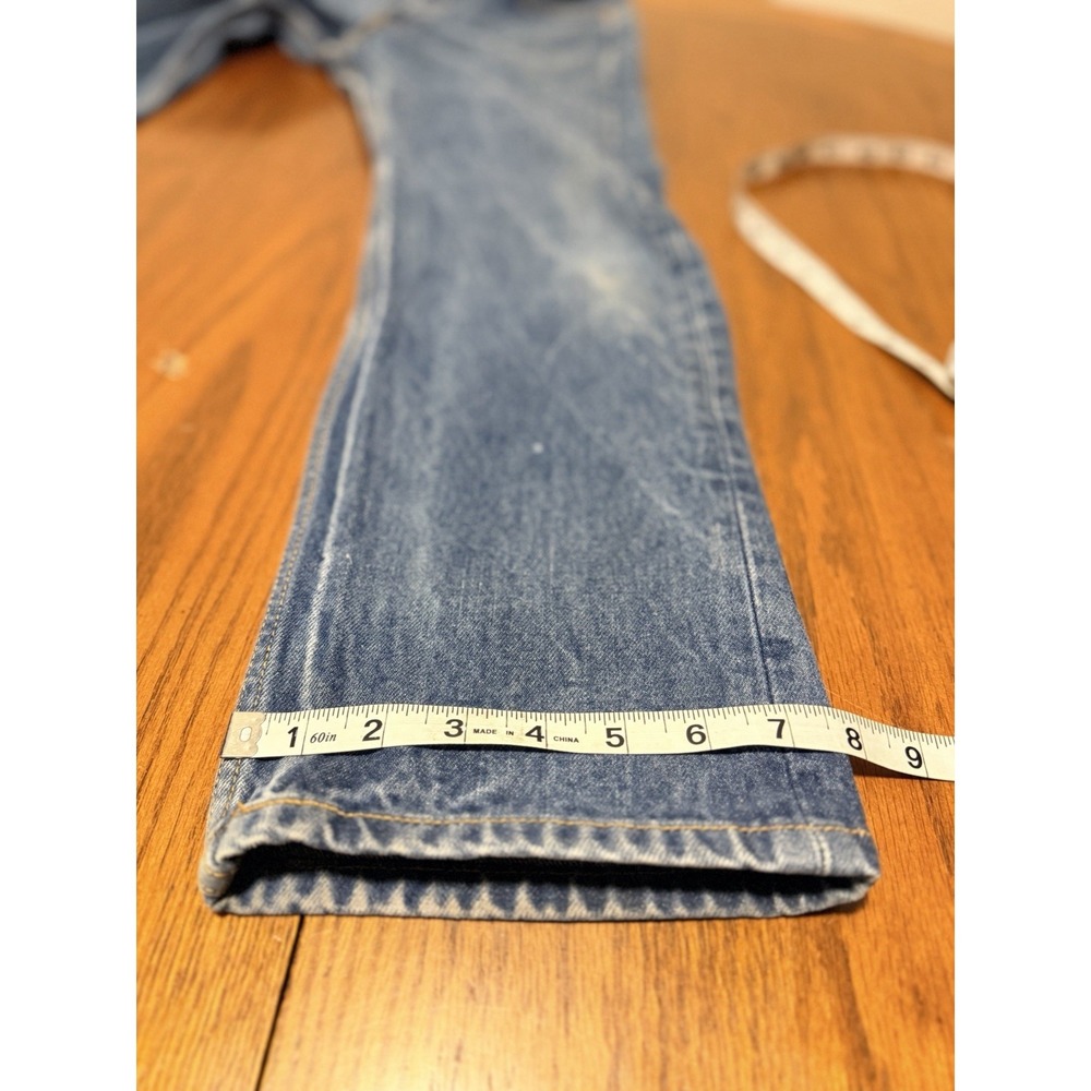 Vintage Levi's 501XX Button Fly Straight Leg Denim Jeans Size, Actual 29x29.5 - Picture 12 of 14